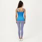 Fitted Athletic Tank Top with Double Strap Back and Smooth Stretch Knit Fabric