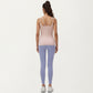 Fitted Athletic Tank Top with Double Strap Back and Smooth Stretch Knit Fabric