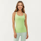Strappy Back Athletic Tank Top with Smooth Stretch Fabric and Fitted Silhouette