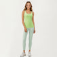 Strappy Back Athletic Tank Top with Smooth Stretch Fabric and Fitted Silhouette