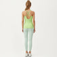 Strappy Back Athletic Tank Top with Smooth Stretch Fabric and Fitted Silhouette