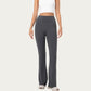 High Waist Flare Leggings with Stretch Knit Fabric and Smooth Sculpting Fit