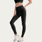 High Waist Stretch Knit Leggings with Wide Waistband and Smooth Sculpting Fit