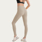 High Waist Stretch Knit Leggings with Wide Waistband and Smooth Sculpting Fit