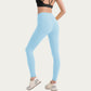 High Waist Stretch Knit Leggings with Wide Waistband and Smooth Sculpting Fit