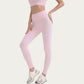 High Waist Stretch Knit Leggings with Wide Waistband and Smooth Sculpting Fit