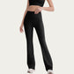 High Waist Flare Leg Pants with Smooth Stretch Fit