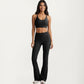 High Waist Flare Leg Pants with Smooth Stretch Fit