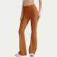 High Waist Flare Leg Pants with Smooth Stretch Fit