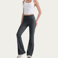 High Waist Flare Leg Pants with Smooth Stretch Fit