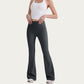 High Waist Flare Leg Pants with Smooth Stretch Fit