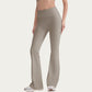 High Waist Flare Leg Pants with Smooth Stretch Fit