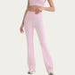 High Waist Flare Leg Pants with Smooth Stretch Fit