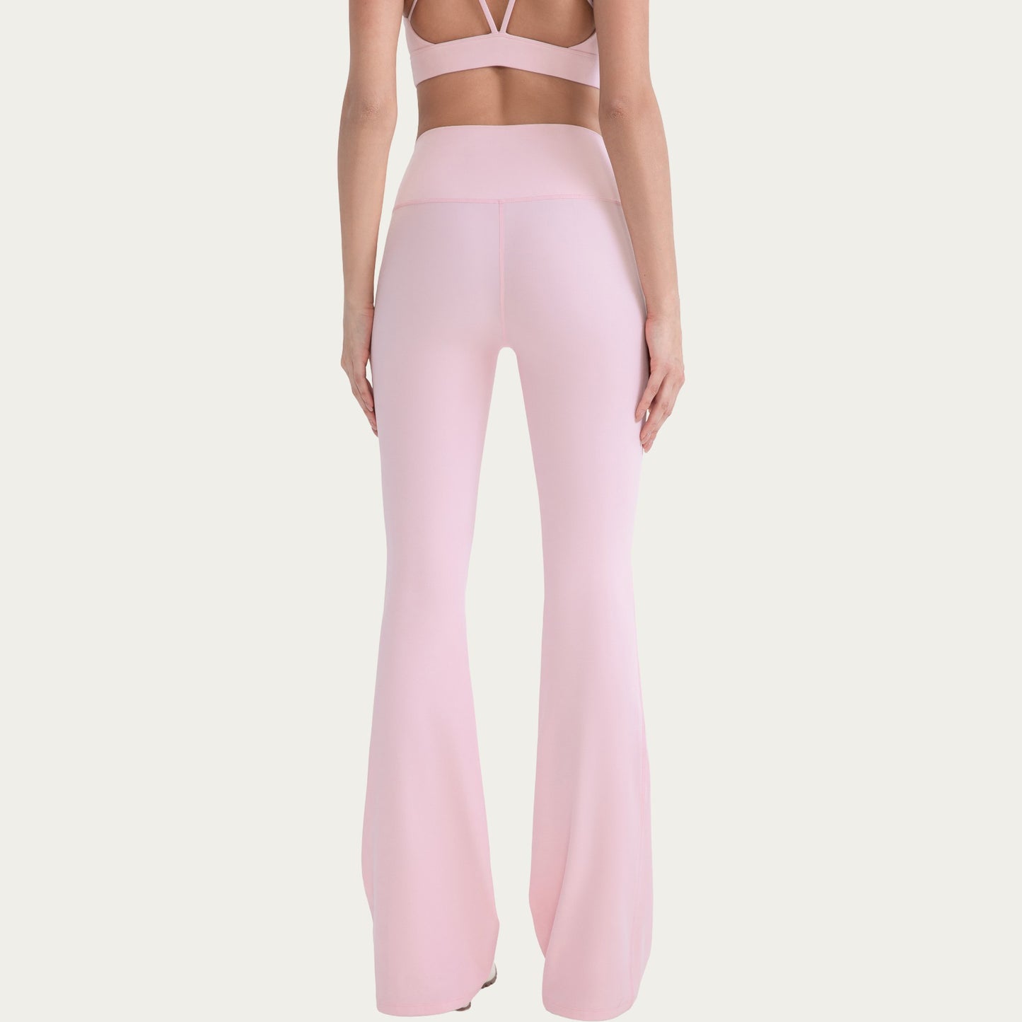 High Waist Flare Leg Pants with Smooth Stretch Fit