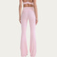 High Waist Flare Leg Pants with Smooth Stretch Fit