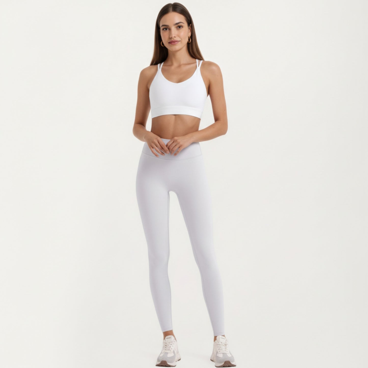 High Waist Stretch Leggings with Smooth Supportive Fit