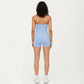 Halter Neck Fitted Active Top with V Neckline and Smooth Stretch Support