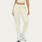 High Waist Performance Leggings with Contrast Piping and Sculpting Stretch Fit