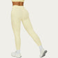 High Waist Sculpting Leggings with Twist Front Waistband and Smooth Stretch Fabric