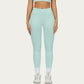 High Waist Smooth Finish Athletic Leggings with Sculpting Fit Stretch Knit Fabric and Full Length Design