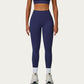 High Waist Smooth Finish Athletic Leggings with Sculpting Fit Stretch Knit Fabric and Full Length Design