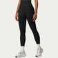 High Waist Seamless Athletic Leggings with Sculpting Fit Stretch Fabric and Contoured Texture Panels