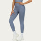 High Waist Seamless Athletic Leggings with Sculpting Fit Stretch Fabric and Contoured Texture Panels