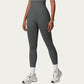 High Waist Seamless Athletic Leggings with Sculpting Fit Stretch Fabric and Contoured Texture Panels
