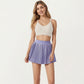 V Neck Sports Bra with Cross Back Straps and Medium Support