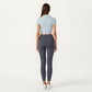 Short Sleeve Cropped Active Polo Top with Collared V Neck and Stretch Fit