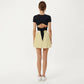 Short Sleeve Cropped Active Top with Open Back Tie Detail and Stretch Fit
