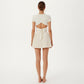 Short Sleeve Cropped Active Top with Open Back Tie Detail and Stretch Fit