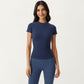 Short Sleeve Fitted Active T Shirt with Crew Neck and Stretch Performance Fabric
