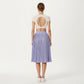 Short Sleeve Cropped Top with Open Back Cutout and Stretch Fit