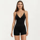 Seamless Active Tank Top with Adjustable Spaghetti Straps and Light Support Built In Bra