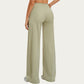 Crossover Wide Leg Yoga Pants Stretch Athletic Lounge Workout Pants for Training Fitness