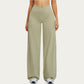 Crossover Wide Leg Yoga Pants Stretch Athletic Lounge Workout Pants for Training Fitness
