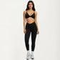 High Waist Crossover Workout Leggings Stretch Athletic Yoga Pants for Training Fitness