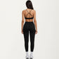 High Waist Crossover Workout Leggings Stretch Athletic Yoga Pants for Training Fitness