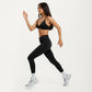 High Waist Crossover Workout Leggings Stretch Athletic Yoga Pants for Training Fitness