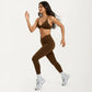 High Waist Crossover Workout Leggings Stretch Athletic Yoga Pants for Training Fitness