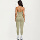 High Waist Crossover Workout Leggings Stretch Athletic Yoga Pants for Training Fitness