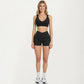 Cross Back Sports Bra Stretch Athletic Workout Bra for Yoga Training Running Fitness
