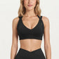 Cross Back Sports Bra Stretch Athletic Workout Bra for Yoga Training Running Fitness