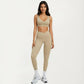 High Waist Crossover Workout Leggings Stretch Athletic Yoga Pants with Side Pocket