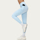 High Waist Crossover Workout Leggings Stretch Athletic Yoga Pants with Side Pocket