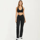 High Waist Crossover Flare Yoga Pants Stretch Bootcut Workout Leggings with Side Pocket