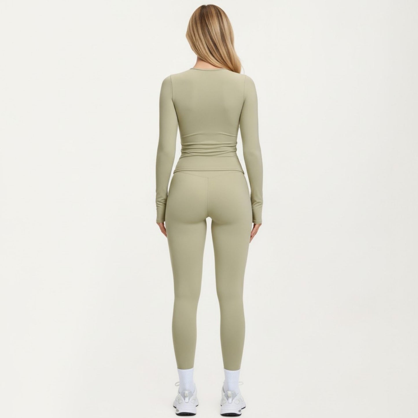 Fitted Active Workout Top Stretch Athletic Training Shirt for Yoga Running Fitness