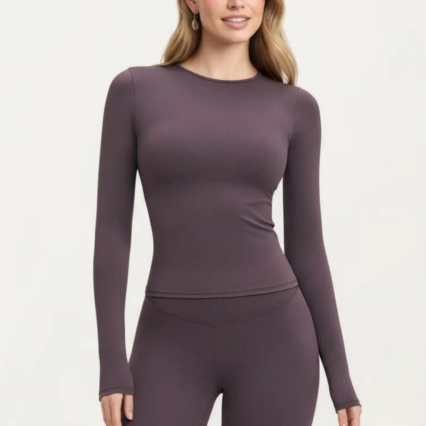 Fitted Active Workout Top Stretch Athletic Training Shirt for Yoga Running Fitness