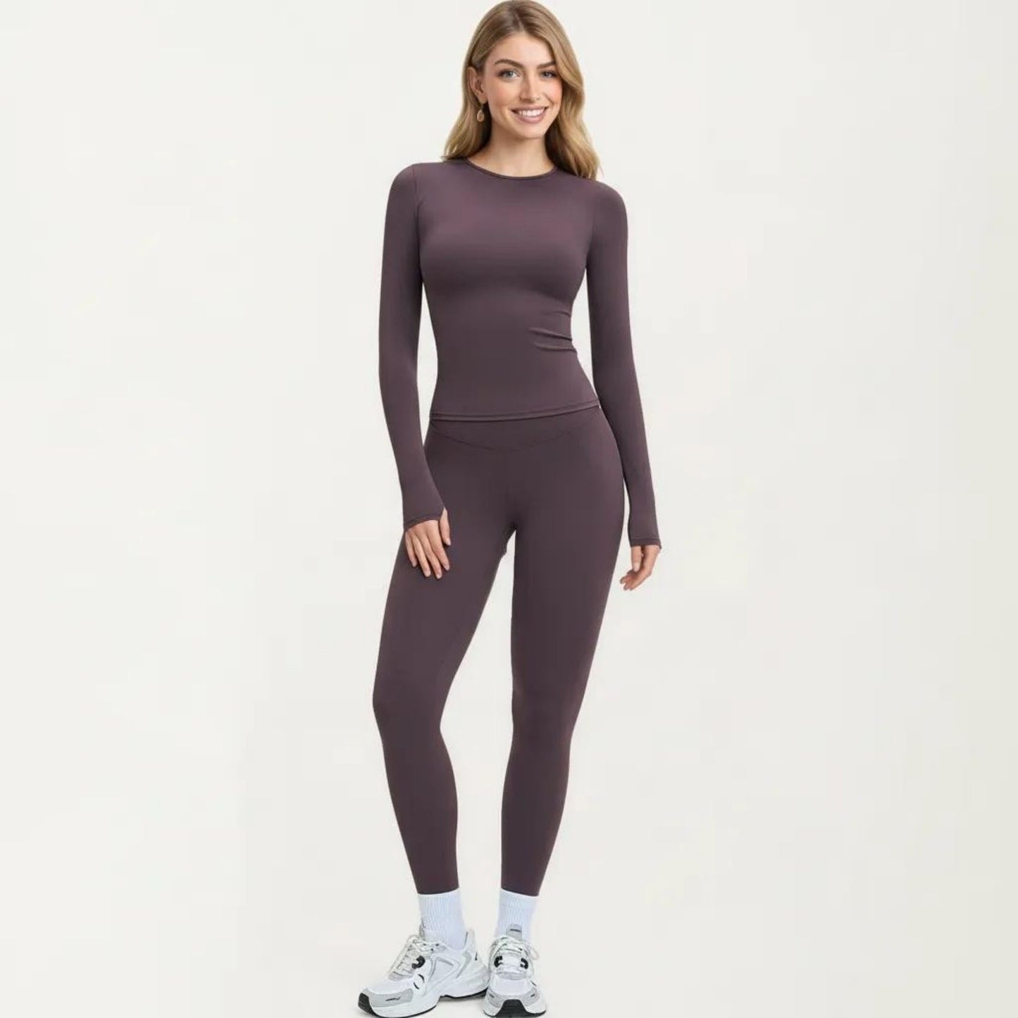Fitted Active Workout Top Stretch Athletic Training Shirt for Yoga Running Fitness